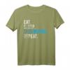 EAT SLEEP TAE KWON DO Repeat T-Shirt – Motivationsshirt für Kampfsportler in Herren, Damen & Kindergrößen