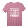Ich beobachte euch alle und mache mir Notizen - Witziges Spruch T-Shirt für Lehrer, Kollegen und neugierige Personen mit Humor