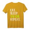 Eat Sleep Tai Chi Repeat Funny Taichi Chuan Gift T-Shirt – Humorvolles Martial Arts T-Shirt für Tai Chi & Taoismus Fans