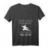 Lustiges Damen Tai Chi T-Shirt mit V-Ausschnitt – Humorvolles Kampfsport-Shirt für Anfänger, Lehrer & Liebhaber