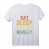 Eat Sleep Tai Chi Repeat Vintage Langarmshirt – Trendiges Martial Arts T-Shirt mit Humor für Tai Chi Fans
