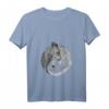 Damen Eule Yin Yang Tai Chi T-Shirt mit V-Ausschnitt – Spirituelle Yoga und Meditations Kleidung