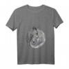 Damen Eule Yin Yang Tai Chi T-Shirt mit V-Ausschnitt – Spirituelle Yoga und Meditations Kleidung