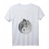 Damen Eule Yin Yang Tai Chi T-Shirt mit V-Ausschnitt – Spirituelle Yoga und Meditations Kleidung