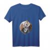 Damen Ying Yang Eule T-Shirt mit V-Ausschnitt - Spirituelles Geschenk für Eulen- und Yin-Yang-Liebhaber