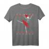 Hässliches Weihnachts-Skelett Ballerina Kostüm für Damen - Lustiges Ballett Tanzen Xmas T-Shirt für Weihnachts- und Halloween-Partys