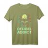 Dezibel Süchtig Schädel Musik DJ Party Disco Club Tanzen T-Shirt – Perfektes Geschenk für Musik- und Partyliebhaber zu Weihnachten, Geburtstag & Jubiläum