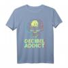 Dezibel Süchtig Schädel Musik DJ Party Disco Club Tanzen T-Shirt – Perfektes Geschenk für Musik- und Partyliebhaber zu Weihnachten, Geburtstag & Jubiläum