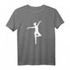 Tanzen Ballerina T-Shirt für Frauen - Klassisch geschnitten, doppelt genähter Saum, perfekt für Ballett und Bühne