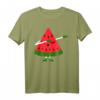 Lustiges Wassermelonen T-Shirt Dabbing Tanz Obst Vitamine - Perfektes Sommer- und Geschenkshirt für Humor und gute Laune