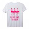 Lustiges Flamingo T-Shirt | Lass Uns Tanzen für 80er Partys, Partyurlaub & Biershirt