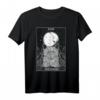 The Moon and Cat Tarot Halloween Gothic T-Shirt - Mystisches Horror Motiv für Halloween & Gothic Fans