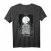 The Moon and Cat Tarot Halloween Gothic T-Shirt - Mystisches Horror Motiv für Halloween & Gothic Fans
