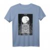 The Moon and Cat Tarot Halloween Gothic T-Shirt - Mystisches Horror Motiv für Halloween & Gothic Fans