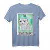Tarotkarte The Sad Cat T-Shirt – Mystisches Katzen T-Shirt für Tarot- und Katzenliebhaber