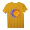 Celestial Bodies Halbmond Sonne Tarot Vintage T-Shirt – Spirituelles Design mit Himmelskörper-Motiven