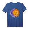 Celestial Bodies Halbmond Sonne Tarot Vintage T-Shirt – Spirituelles Design mit Himmelskörper-Motiven
