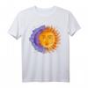 Celestial Bodies Halbmond Sonne Tarot Vintage T-Shirt – Spirituelles Design mit Himmelskörper-Motiven