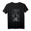 The Tower Vintage Tarot Card T-Shirt – Divination & Cartomancy Geschenk für Wahrsager, Gothic & Halloween Parties