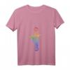 Damen Moon Skelett Rose Witchcraft Wikinger Tarot Tattoo LGBTQ T-Shirt mit V-Ausschnitt – Magisches Blackcraft Motiv für Mystic, Tarot & LGBTQ Fans