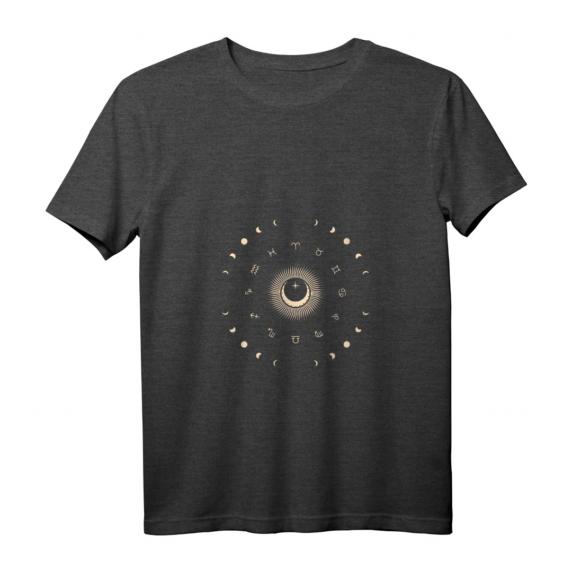 Damen Tierkreisrad Horoskop Zeichen Universum Tarot Lesen T-Shirt mit V-Ausschnitt – Stilvoller Esoterik-Look Damen Tierkreisrad Horoskop Zeichen Universum Tarot Lesen T-Shirt mit V-Ausschnitt – Stilvoller Esoterik-Look