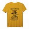 Wear Your Mask Plague Rat Tarot Pestilence Pestdoktor T-Shirt – Gothic Horror, Okkult & Dark Art Design für Halloween & Geschenk