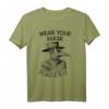 Wear Your Mask Plague Rat Tarot Pestilence Pestdoktor T-Shirt – Gothic Horror, Okkult & Dark Art Design für Halloween & Geschenk