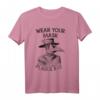 Wear Your Mask Plague Rat Tarot Pestilence Pestdoktor T-Shirt – Gothic Horror, Okkult & Dark Art Design für Halloween & Geschenk