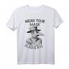 Wear Your Mask Plague Rat Tarot Pestilence Pestdoktor T-Shirt – Gothic Horror, Okkult & Dark Art Design für Halloween & Geschenk