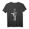 Moon Skelett Rose Witchcraft Wikinger Tarot Tattoo Gothic T-Shirt – Mystisches Blackcraft Motiv für Tattowierte, Tarot- und Okkult-Fans