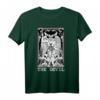 Teufel Baphomet Dämon Tarotkarte Satanisch Satanic Occult T-Shirt – Gruseliges Gothic Halloween Outfit für Hexen, Wahrsager & Horror-Fans