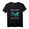 Just A Girl Who Loves Scuba Diving - Taucherin T-Shirt für Unterwasser-Abenteuer, Tauchurlaub & Schnorcheln als Geschenk
