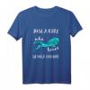 Just A Girl Who Loves Scuba Diving - Taucherin T-Shirt für Unterwasser-Abenteuer, Tauchurlaub & Schnorcheln als Geschenk