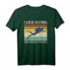 I Like Diving and Maybe 3 People - Lustiges Taucher T-Shirt Geschenk für Taucher und Diving-Liebhaber zu Geburtstag & Weihnachten