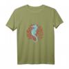 Seepferdchen Und Rote Koralle Tierdruck T-Shirt Für Taucher - Perfekt für Meeresliebhaber, Umweltaktivisten & Ozean-Abenteurer