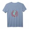 Seepferdchen Und Rote Koralle Tierdruck T-Shirt Für Taucher - Perfekt für Meeresliebhaber, Umweltaktivisten & Ozean-Abenteurer