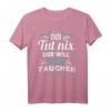 Lustiges Taucher T-Shirt - Der will nur tauchen Spruch für Taucher, Meerliebhaber und Schnorchler als Geschenk zum Geburtstag oder Weihnachten