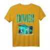 SCUBA DIVING Tauchershirt mit Seepferdchen & Hai Cartoon – Lustiges Geschenk für Taucher, Schnorchler & Wassersportfans zum Geburtstag & Sommerurlaub