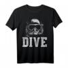 Taucher T-Shirt Dive mit Taucherbrille – Perfektes Geschenk für Taucher, Tauchlehrer und Diving-Liebhaber