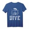 Taucher T-Shirt Dive mit Taucherbrille – Perfektes Geschenk für Taucher, Tauchlehrer und Diving-Liebhaber