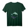 Damen Vintage Delfin T-Shirt mit V-Ausschnitt – Perfektes Geschenk für Delfinliebhaberinnen, Tierfreunde & Meerestierfans