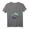 Damen Vintage Delfin T-Shirt mit V-Ausschnitt – Perfektes Geschenk für Delfinliebhaberinnen, Tierfreunde & Meerestierfans