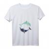 Damen Vintage Delfin T-Shirt mit V-Ausschnitt – Perfektes Geschenk für Delfinliebhaberinnen, Tierfreunde & Meerestierfans