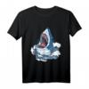 Megalodon Shark Weißer Hai Tauchen T-Shirt – Realistische Meereslebewesen Kleidung für Taucher, Strandliebhaber & Meeresbiologen