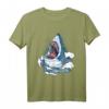 Megalodon Shark Weißer Hai Tauchen T-Shirt – Realistische Meereslebewesen Kleidung für Taucher, Strandliebhaber & Meeresbiologen