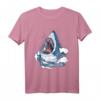 Megalodon Shark Weißer Hai Tauchen T-Shirt – Realistische Meereslebewesen Kleidung für Taucher, Strandliebhaber & Meeresbiologen