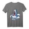 Megalodon Shark Weißer Hai Tauchen T-Shirt – Realistische Meereslebewesen Kleidung für Taucher, Strandliebhaber & Meeresbiologen