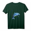 Damen Delfin Taucher Wale Tümmler Delphin T-Shirt mit V-Ausschnitt – Leichtes Meeresmotiv für Meerestierfans & Tauchbegeisterte