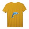 Damen Delfin Taucher Wale Tümmler Delphin T-Shirt mit V-Ausschnitt – Leichtes Meeresmotiv für Meerestierfans & Tauchbegeisterte