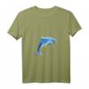 Damen Delfin Taucher Wale Tümmler Delphin T-Shirt mit V-Ausschnitt – Leichtes Meeresmotiv für Meerestierfans & Tauchbegeisterte